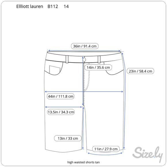 high waisted shorts tan - Picture 2 of 8